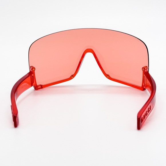 NEW GUCCI GG1631S 001 RED OVERSIZED WOMEN SUNGLASSES - Picture 5 of 11